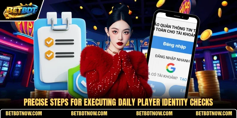 Precise steps for executing daily player identity checks