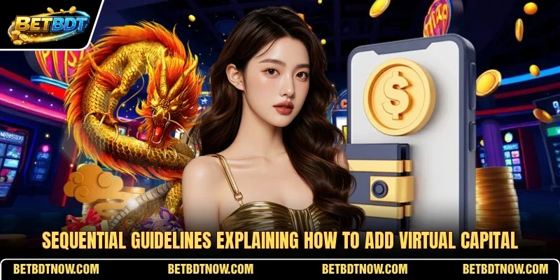 Sequential guidelines explaining how to add virtual capital