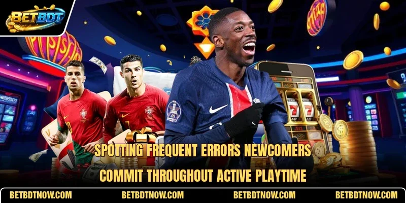 Spotting frequent errors newcomers commit throughout active playtime