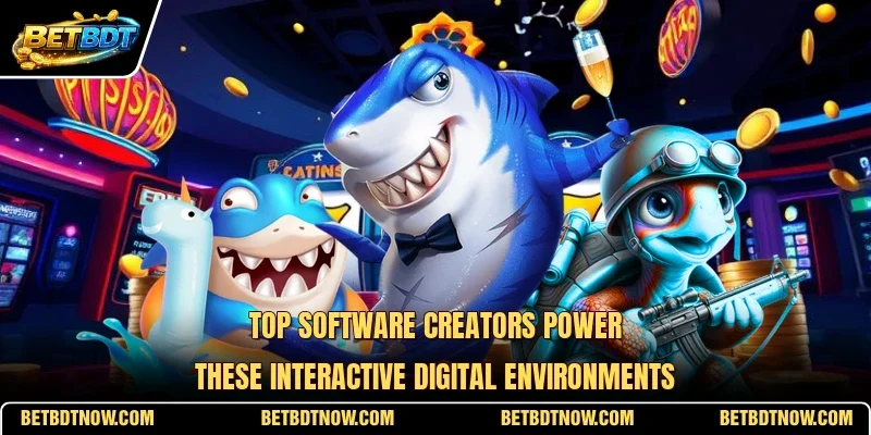 Top software creators power these interactive digital environments